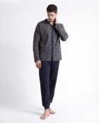 Magnífico pijama azul marino