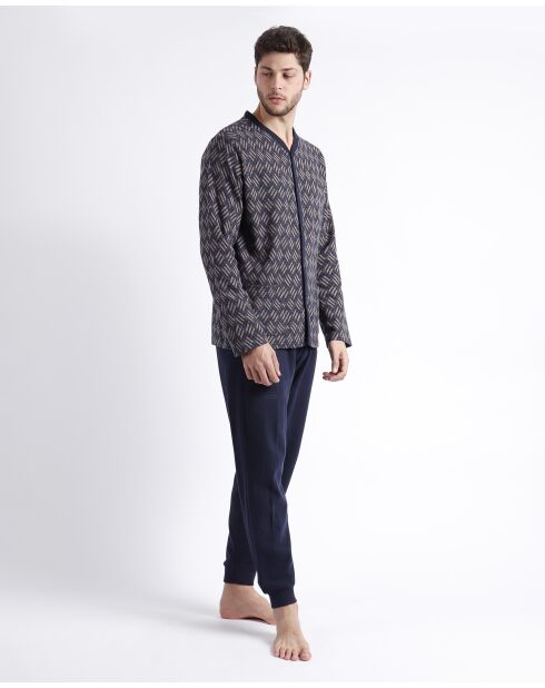 Magnífico pijama azul marino