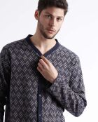 Magnífico pijama azul marino