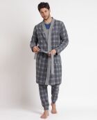 Magnifico accappatoio caldo modello Saxony grigio