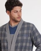 Magnifico accappatoio caldo modello Saxony grigio