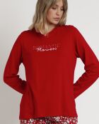 Pyjama Romantique rouge