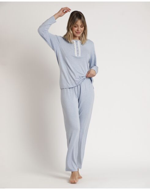 Pyjama Cœurs  bleu