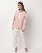 Pyjama Classic Toile de Jouy rose