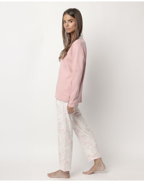 Pyjama Classic Toile de Jouy rose