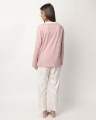 Pyjama Classic Toile de Jouy rose
