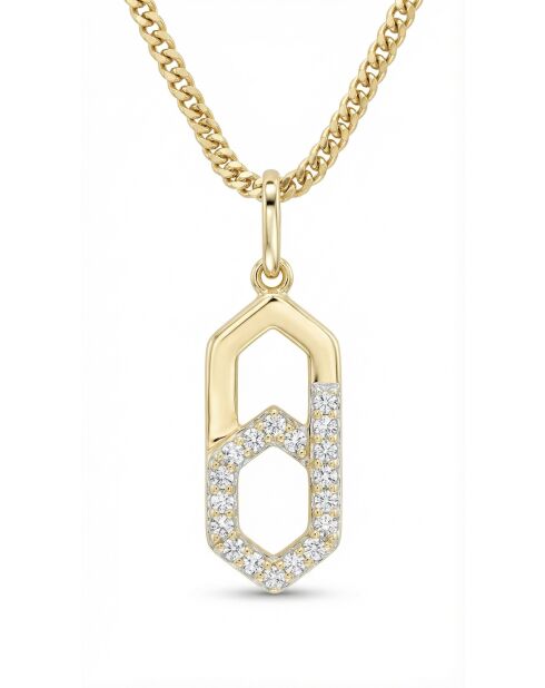 Colgante Porta D0,09/18 en oro amarillo