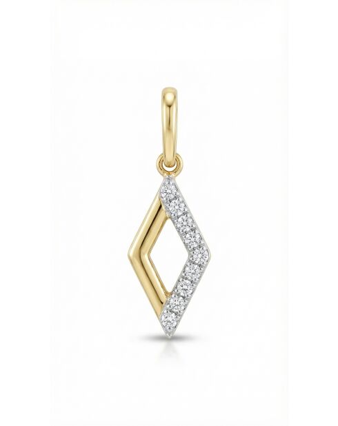 Colgante Leelou D0.035/9 en oro amarillo