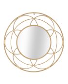 Miroir mural valencia marron - Ø 60x3 cm