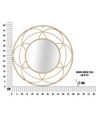 Miroir mural valencia marron - Ø 60x3 cm