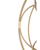 Miroir mural valencia marron - Ø 60x3 cm