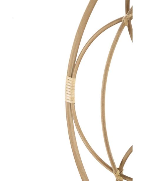 Miroir mural valencia marron - Ø 60x3 cm