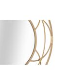 Miroir mural valencia marron - Ø 60x3 cm