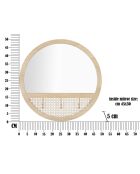 Miroir mural fuji Beige - Ø 50x5 cm