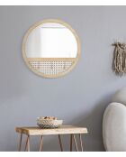 Miroir mural fuji Beige - Ø 50x5 cm