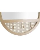 Miroir mural fuji Beige - Ø 50x5 cm