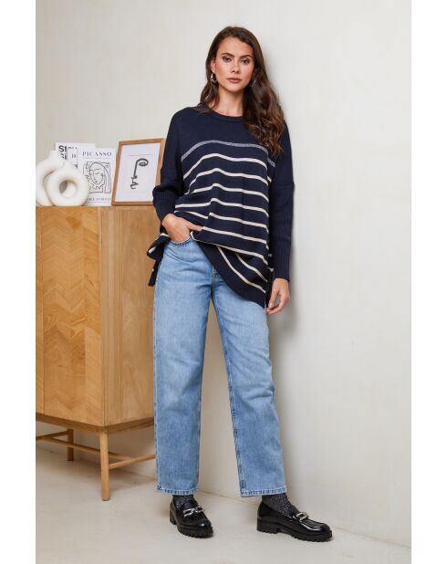 Pull en Laine mélangée Vana Marine