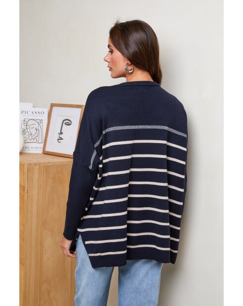 Pull en Laine mélangée Vana Marine