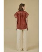 Top en Coton & Lin CALPH Brique