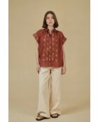 Top en Coton & Lin CALPH Brique