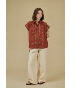 Top en Coton & Lin CALPH Brique