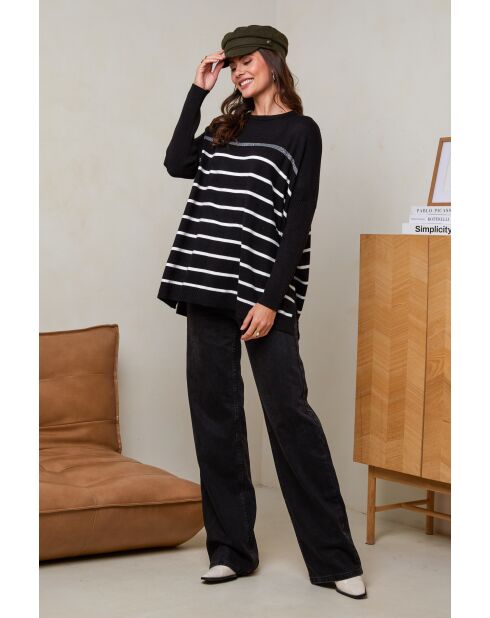 Pull en Laine mélangée Vana Noir