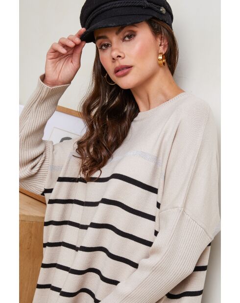 Pull en Laine mélangée Vana Beige