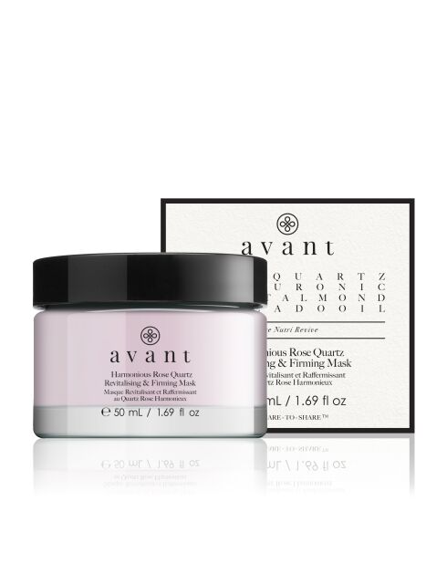 Maschera rivitalizzante e rassodante al quarzo rosa armonioso - 50ml