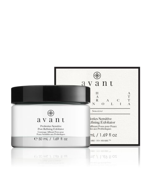 Scrub per la rifinitura dei pori per pelli sensibili con probiotici - 50 ml