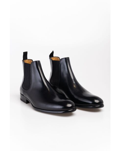 Bottines en Cuir Kaël noires
