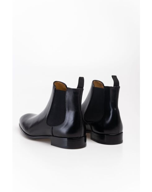 Bottines en Cuir Kaël noires