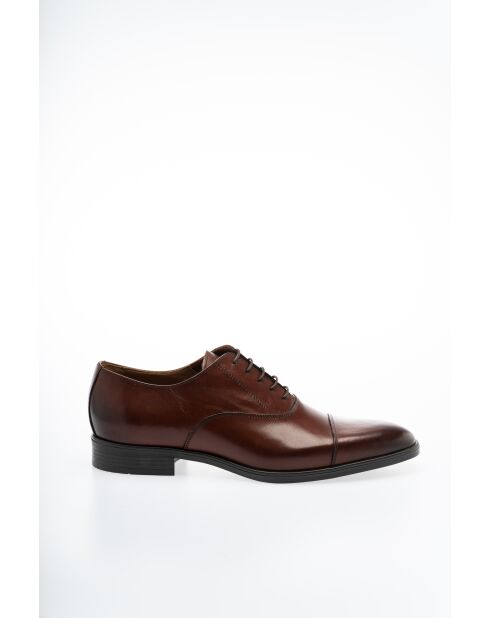 Derbies  en Cuir Elvane cognac