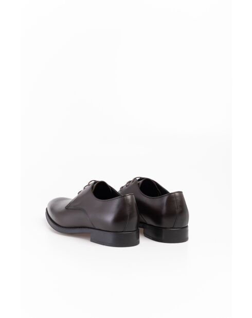 Derbies en Cuir Néris brun foncé