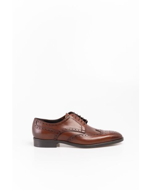 Derbies en Cuir Lior cognac
