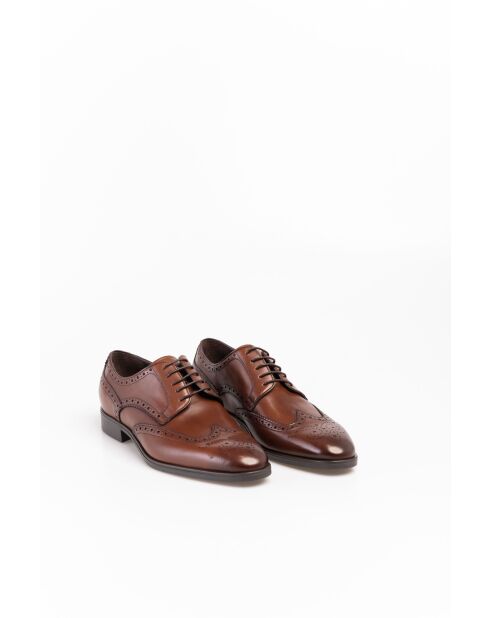Derbies en Cuir Lior cognac