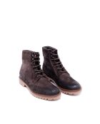 Bottines en Velours de Cuir Alyor cacao