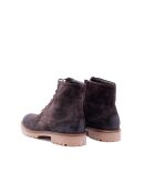 Bottines en Velours de Cuir Alyor cacao