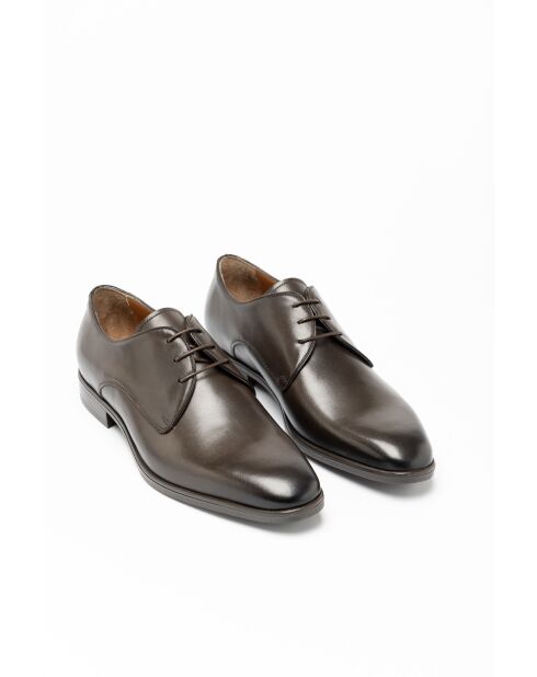 Derbies en Cuir Avelin brun foncé