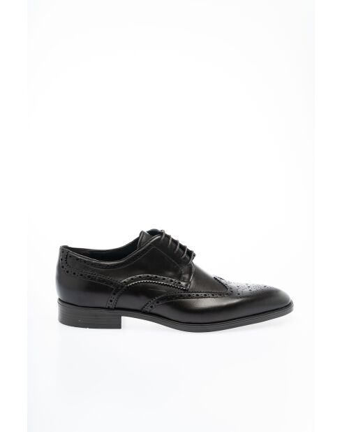 Derbies en Cuir Lior brun foncé