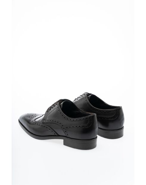 Derbies en Cuir Lior brun foncé