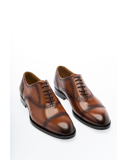 Derbies en Cuir Silven caramel
