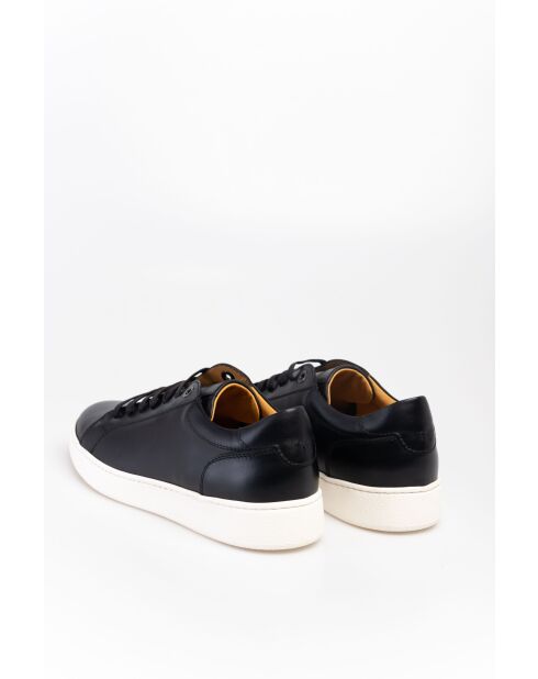 Baskets en Cuir Orin noir/blanc