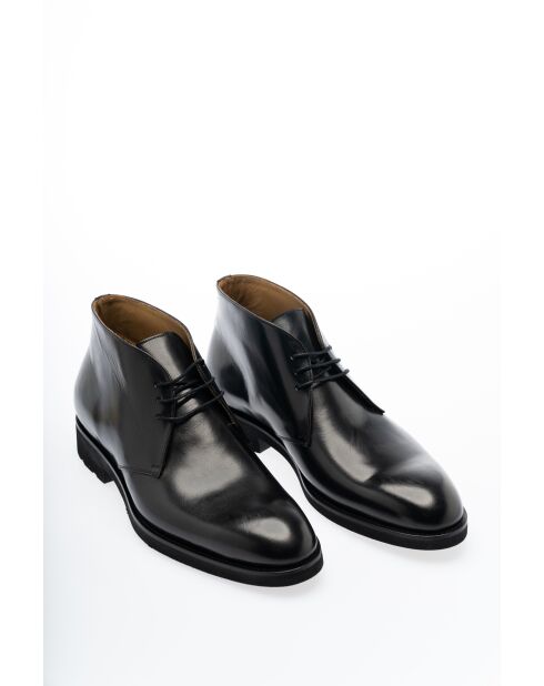 Bottines en Cuir Eloan noires