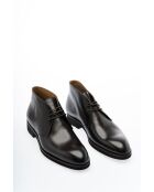 Bottines en Cuir Eloan brun foncé