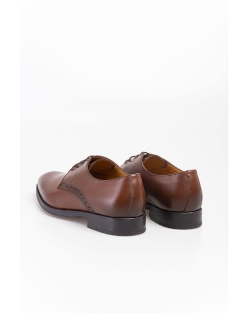 Derbies en Cuir Iskar cognac