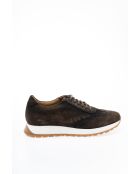 Baskets en Cuir Lunea brun foncé