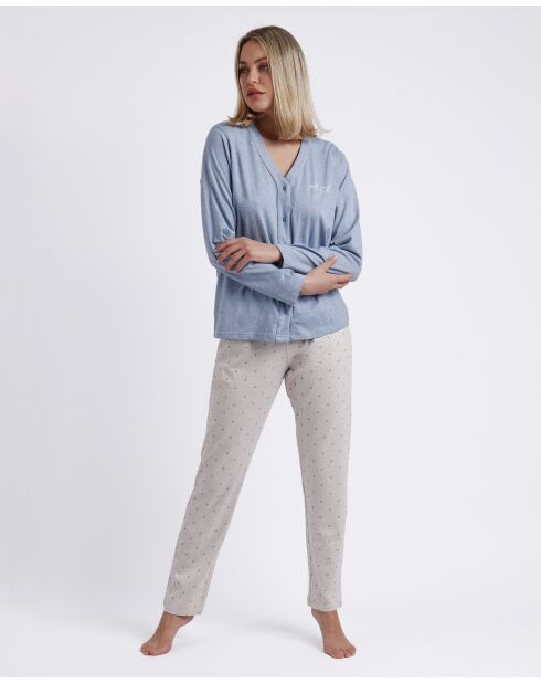 Pyjama Haut & Pantalon Nyah bleu