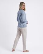 Pyjama Haut & Pantalon Nyah bleu