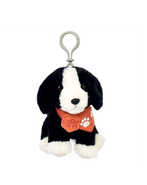 SPA - Porte-Clés Bijou De Sac Chien Noir Blanc PM 13 cm