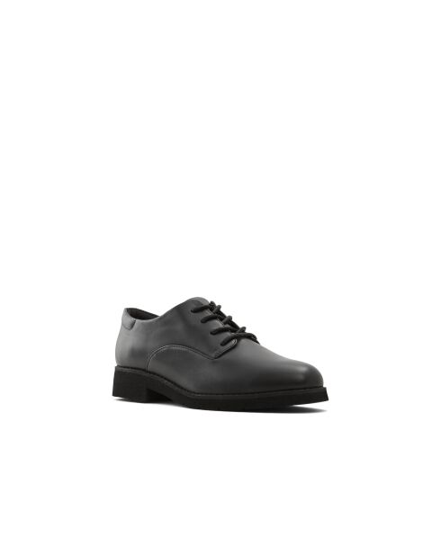 Derbies en cuir Anaïs noires